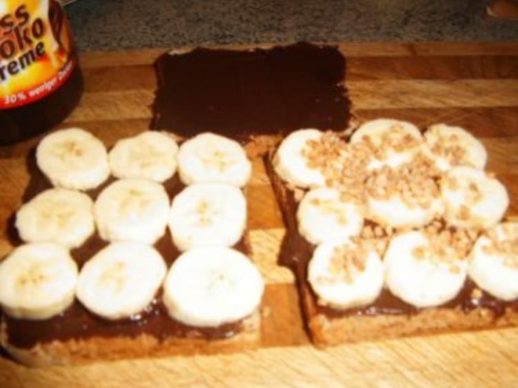 Süßes Bananen-Sandwich im Ofen geröstet - schnell &amp; einfach - von wastel
