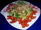 Bunter Salat mit Tiefsee-Garnelen - Rezept