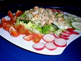 Bunter Salat mit Tiefsee-Garnelen - Rezept - Bild Nr. 7