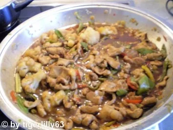 Feuriger Hähnchen-Wok - Rezept