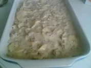 Hackauflauf mit Kartoffeln und Schafskäse - Rezept