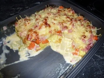 Kohlrabi - Möhren Auflauf mit Kartoffeln - Rezept