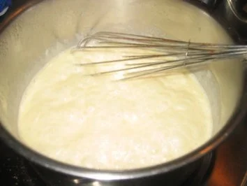 Rezept: Vegetarisch: Bohnen-Käse-Soße auf Bandnudeln! Bild Nr. 4 Vegetarisch: Bohnen-Käse-Soße auf Bandnudeln! - Rezept - Bild Nr. 4