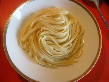 Rosenkohlblätter gebraten auf Linguine - Rezept - Bild Nr. 8