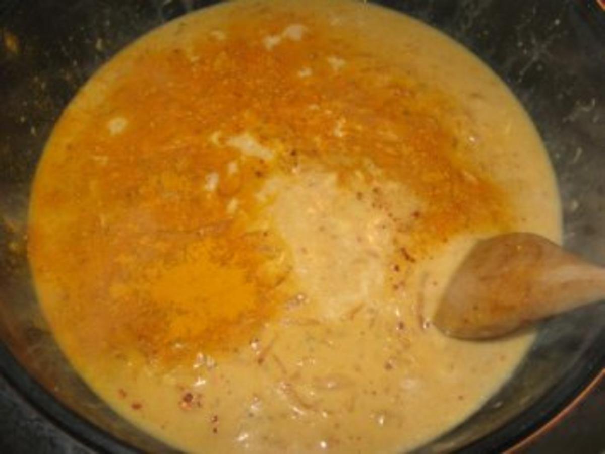 Putenschnitzel, gefüllt in Zwiebel-Currysahne - Rezept - Bild Nr. 7
