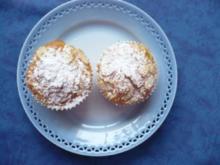 Apfel - Marzipan  - Muffins mit Mandeln - Rezept