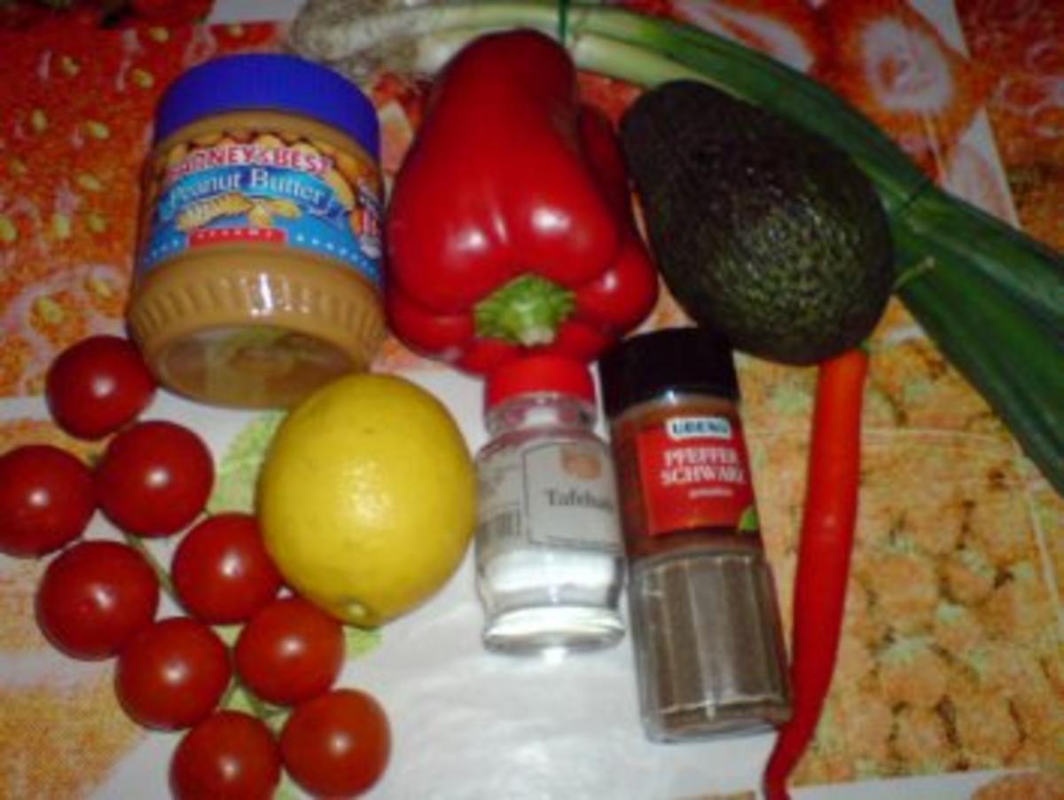 Avocadosalat mit Erdnussmus - Rezept - Bild Nr. 2