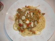Spagetti mit Gemüse-Bolognese - Rezept