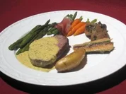 Chateaubriand an Sauce Bearnaise mit Gemüseauswahl und Rosmarinkartöffelchen - Rezept