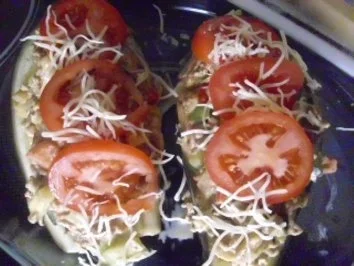 Aubergine mit Hack-Gemüse-Füllung - Rezept - Bild Nr. 13