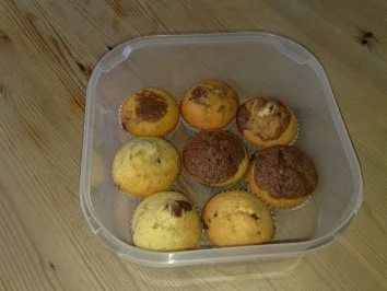 Muffins: Marmor-Nutella-Muffins - Rezept