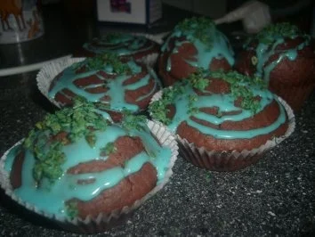 Rezept: HOT-CHOCOLATE-MUFFINS....Eigenkreation HOT-CHOCOLATE-MUFFINS....Eigenkreation - Rezept