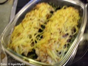 Rezept: Fischfilet mit Kartoffelkruste Fischfilet mit Kartoffelkruste - Rezept