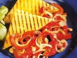 Polenta-Ecken zu Paprikagemüse - Rezept - Bild Nr. 2