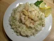Hühnerfrikassee im Reisrand - mal anders - Rezept