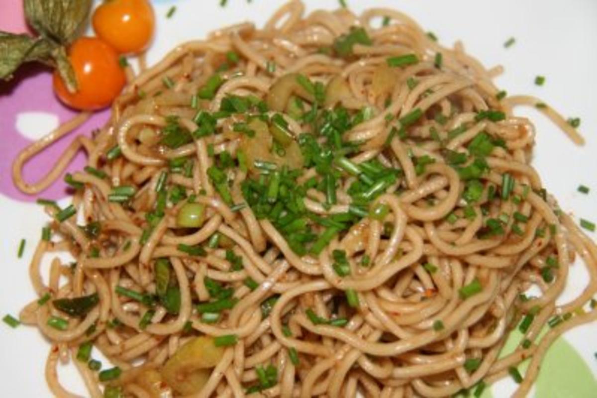 Bilder für Nudeln: chinesische Knoblauch-Nudeln - Rezept