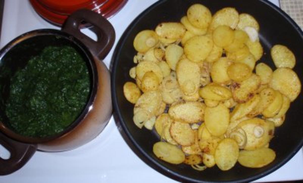 Spinat-Kartoffel-Auflauf mit einer Eier-Käse-Haube - Rezept - Bild Nr. 2