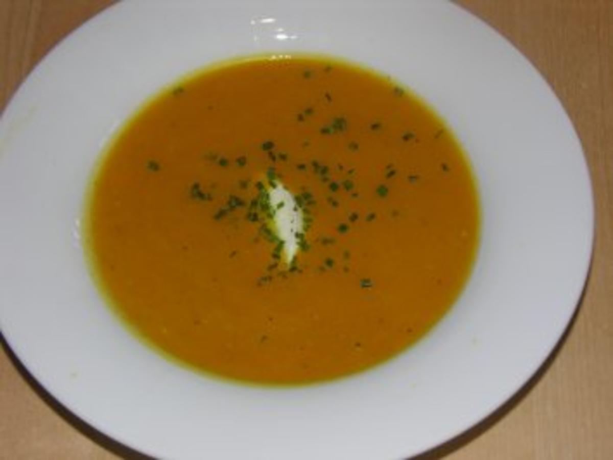 Rezept für Kürbissuppe mit Curry - Rezept mit Bild - kochbar.de