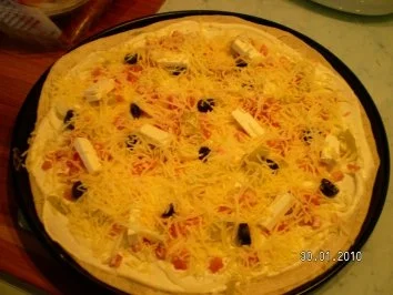 Rezept: Flammkuchen griechische Art Bild Nr. 3 Flammkuchen griechische Art - Rezept - Bild Nr. 3