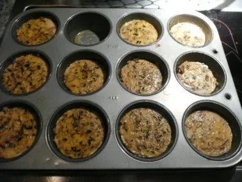 TAPAS/vegetarisch:Parmesanflan mit Pilzen und Oliven - Rezept - Bild Nr. 2