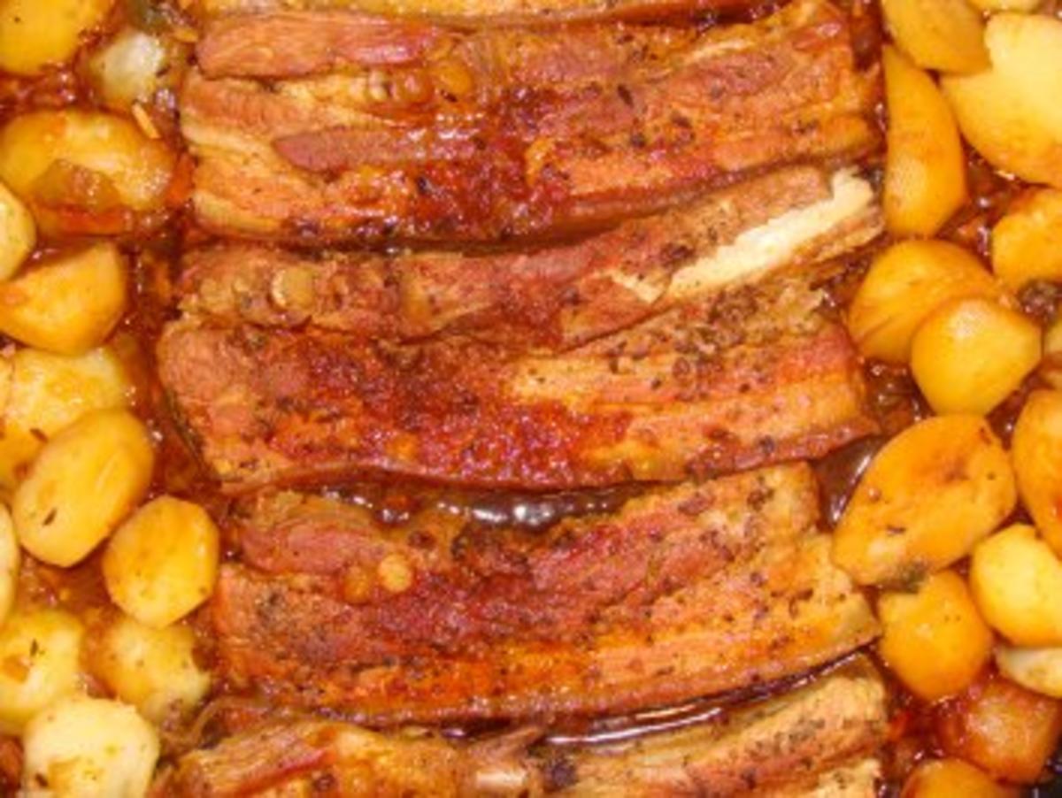 Fleisch : -Schweinebauch-Kartoffelpfanne - Rezept - Bild Nr. 2