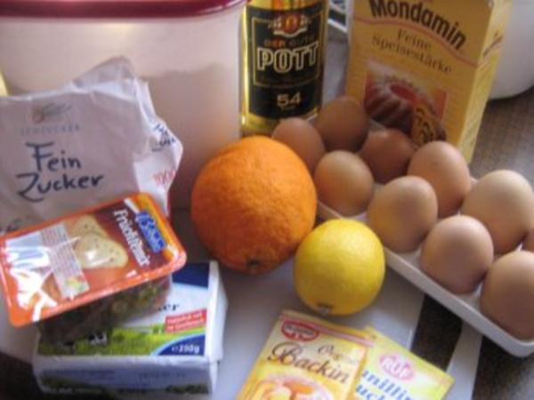 Rumkuchen mit kandierten Früchten - schnell &amp; einfach - 296 kcal/100g