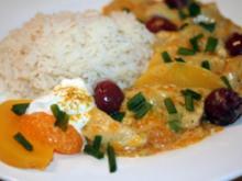 Putengeschnetzeltes in Curry-Frucht-Soße - Rezept