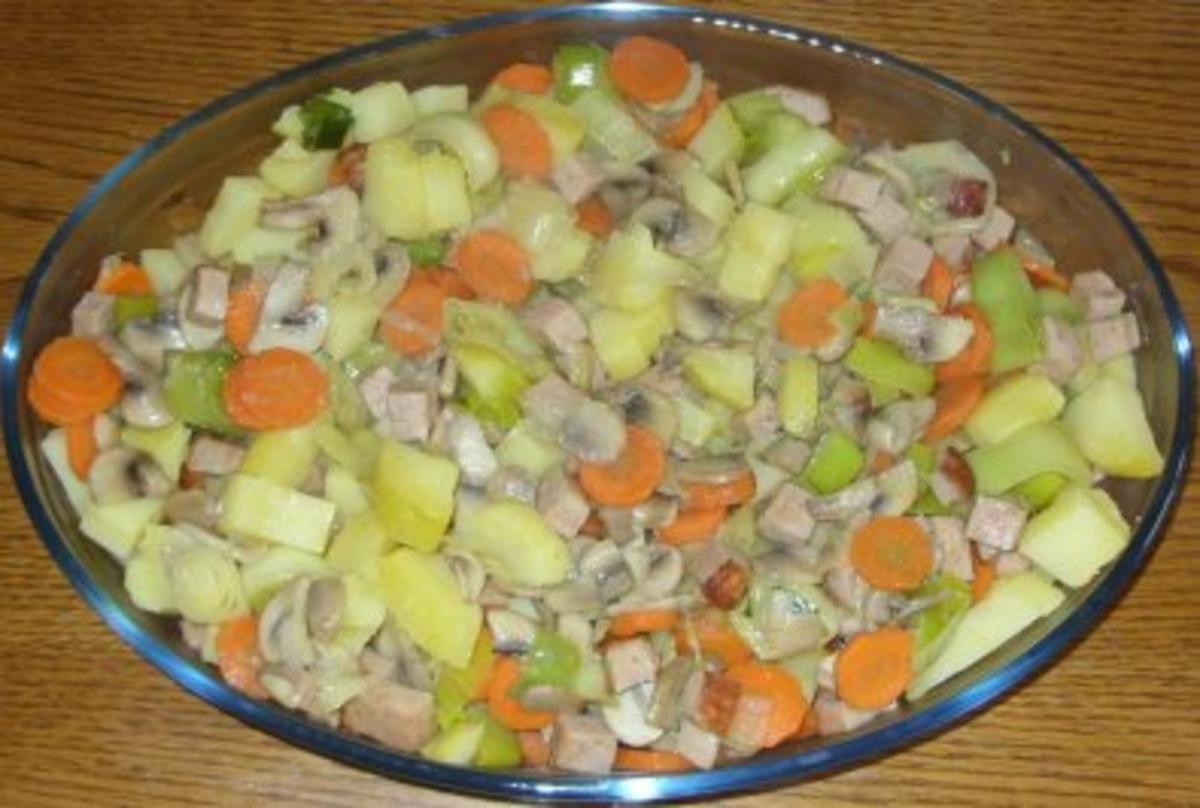 Auflauf herzhaft - Kartoffel-Gemüse-Auflauf mit Leberkäse - Rezept - Bild Nr. 2
