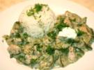 Hähnchen und Gurke in Dill-Rahm - Rezept