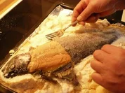 Lachs  in Salzteig - Rezept