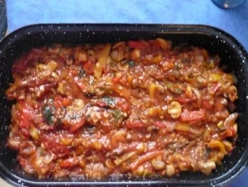 Kassler mit Gemüse  und Käse  überbacken - Rezept - Bild Nr. 2