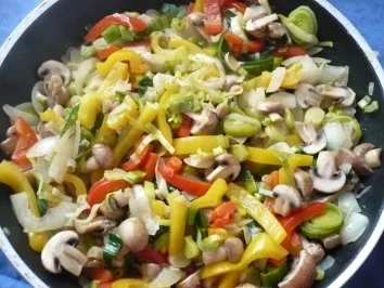 Kassler mit Gemüse  und Käse  überbacken - Rezept - Bild Nr. 8