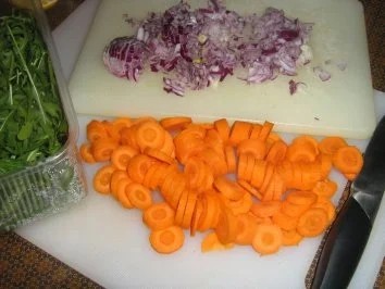 Pangasius auf Rucolabett an Gemüserisotto - Rezept - Bild Nr. 3