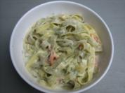 Fettucine mit Räucherlachs - Rezept