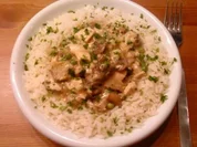 Geflügelragout mit Reis - Rezept