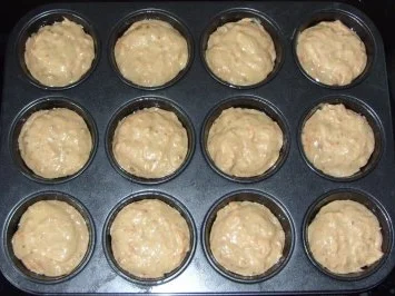Rezept: Kleingebäck - Möhren-Spekulatius-Muffins Bild Nr. 2 Kleingebäck - Möhren-Spekulatius-Muffins - Rezept - Bild Nr. 2