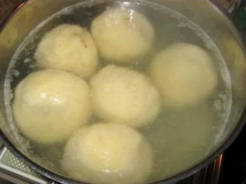 pikant gefüllte Kartoffelklöße mit (Bunte Gemüsepfanne)siehe KB - Rezept - Bild Nr. 10