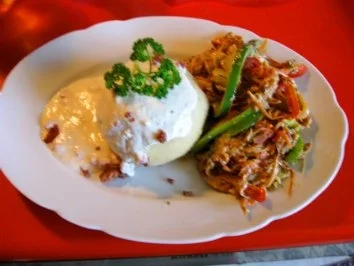 pikant gefüllte Kartoffelklöße mit (Bunte Gemüsepfanne)siehe KB - Rezept - Bild Nr. 14