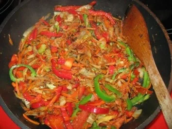 Bunte Gemüsepfanne - Rezept