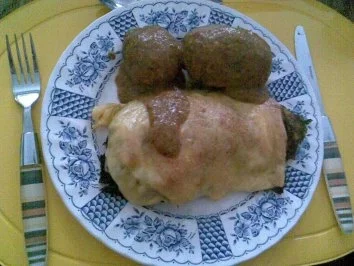 Rezept: Schollenfilets im Wirsingwickel und pikanter Senfsauce Schollenfilets im Wirsingwickel und pikanter Senfsauce - Rezept