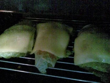 Rezept: Schollenfilets im Wirsingwickel und pikanter Senfsauce Bild Nr. 2 Schollenfilets im Wirsingwickel und pikanter Senfsauce - Rezept - Bild Nr. 2