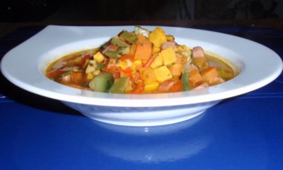 Süßkartoffel-Gemüse-Suppe - Rezept