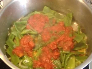 Rezept: Roastbeef auf Bohnentomatenragout mit Sauce Bearnaise Bild Nr. 4 Roastbeef auf Bohnentomatenragout mit Sauce Bearnaise - Rezept - Bild Nr. 4