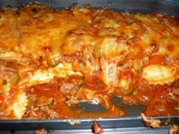 Frischkäse-Tortellini überbacken - Rezept