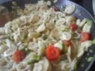 Pasta mit Lauch-Champignon-Sauce - Rezept