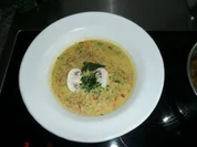 SUPPE/GEMÜSE:Lauch-Käse-Schinken mit Ingwer - Rezept