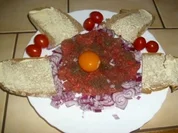 Abenbrot mit Rinderhack - Rezept