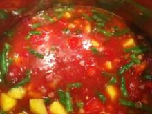Tomaten-Bohnen-Suppe - Rezept