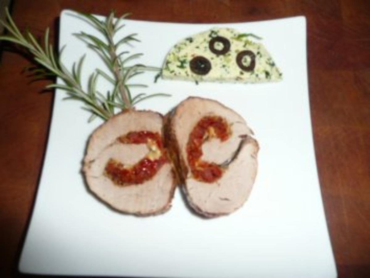 HAUPTGERICHT/FLEISCH:Schweinefilet gefüllt und Olivenbutter - Rezept - Bild Nr. 5