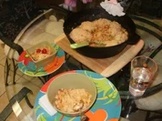 Huehnerfleisch -  Chili mit Maisbrot Knoedel - Sehr einfach und schnell - Rezept